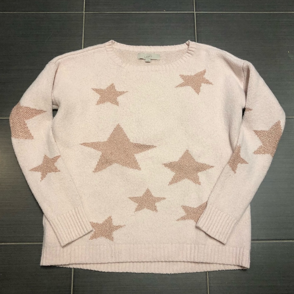 Pink Loft Star Sweater